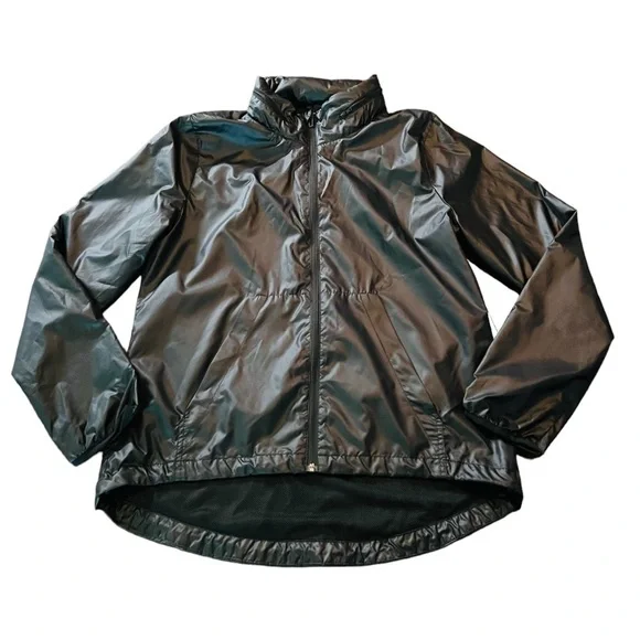 ADIDAS WOMENS BLACK ZIPPERED ATHLETIC WINDBREAKER SIZE MEDIUM - Picture 9 of 13